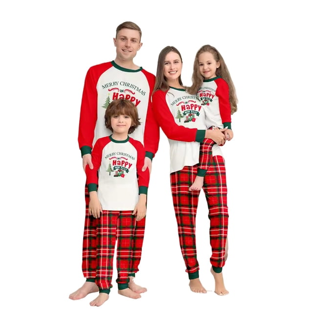 Europa y Estados Unidos nueva carta de Feliz Navidad árbol de Navidad regalo 3D impresión digital ropa para padres e hijos
