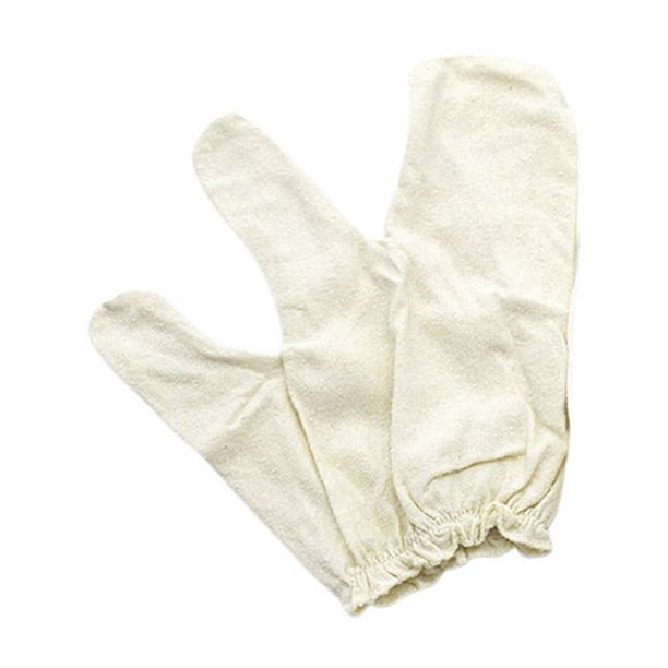 Guantes de masaje originales de seda Guantes de spa ayurvédicos con muñequera elástica, paquete de 2