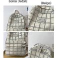 thumbnail image 4 of Bright College Aesthetics Schoolbag Plaid Schoolbag Supplies Green, 4 of 5