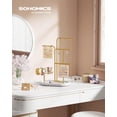 thumbnail image 2 of Soporte para joyas SONGMICS, organizador de joyas, dorado metálico, 2 of 7