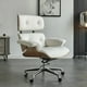 thumbnail image 1 of Leather Office Chair Gaming Vanity Bedroom Ergonomic Comfortable Office Chair Study Arm Sillas De Escritorio Room Furniture My Lux Decor Round, 1 of 9