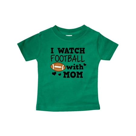

Inktastic I Watch Football with My Mom Gift Baby Boy T-Shirt
