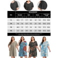 thumbnail image 7 of Cueply Women's Plus Size Nightgown Short Sleeve Sleepshirt Crewneck Nightshirt Nightdress 1X-4X, 7 of 7