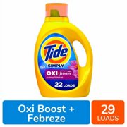 Tide Simply Oxi Boost + Febreze Odor Defense, 31 fl oz, 22 Loads, Febreze Sunny Breeze Scent