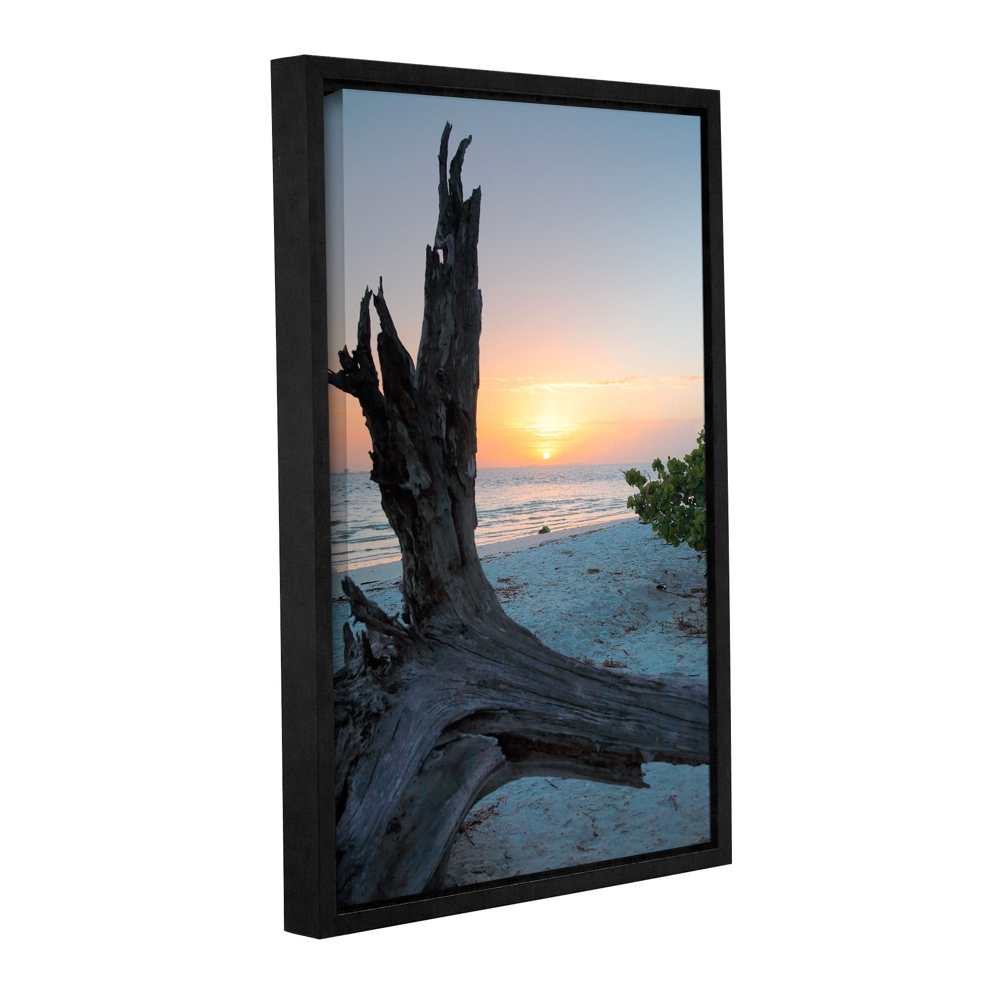 ArtWall Steve Ainsworth "Sanibel Sunrise I" Gallery-Wrapped Floater-Framed Canvas