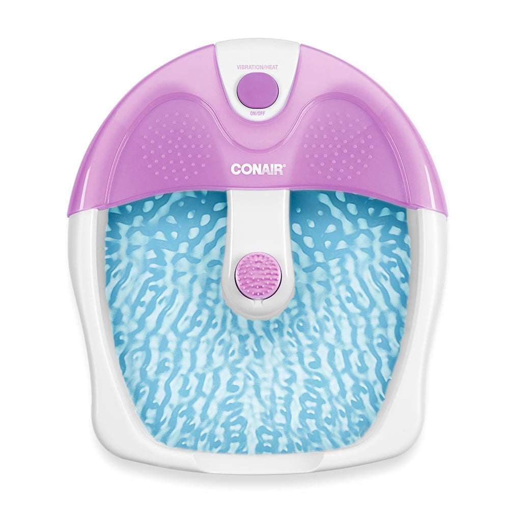 Conair Foot Spa Pedicure Spa With Soothing Vibration Massage Lavender White