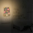 thumbnail image 2 of Yayeee 2-Pack Plug in LED Night Lights with Light Sensors Motion Detectors, Yellow Floral Flamingo, 2 of 7