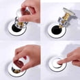 thumbnail image 2 of Upgraded Bathroom Sink Stopper, Universal Stainless Steel Pop Up Sink Drain Filter, 2 of 4