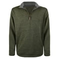 thumbnail image 1 of Victory Outfitters Men's Heather 1/4 Zip Knit Sweater w/Sherpa Lined Collar - Hunter Grn - 3XL, 1 of 2