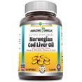 thumbnail image 1 of Amazing Nutrition Norwegian Cod Liver Oil Salud Cardio 120sg, 1 of 4