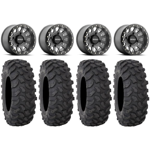 Method 401 Bdlk 15" Wheels Ti 5 2 35" XTR370 Tires Can-Am Commander Maverick Renegade Outlander Defender