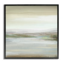 Stupell Industries Calm Atmospheric Landscape Landscape Painting Gray Framed Art Print Wall Art, 17 x 17