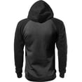 thumbnail image 3 of Ma Croix Men's Heavyweight Premium Pullover Hoodie Two Tone Raglan, 3 of 4
