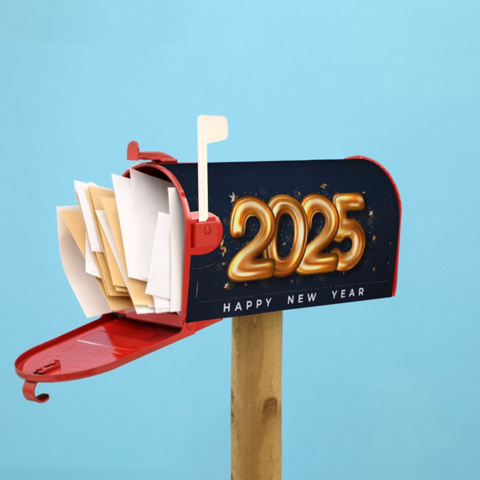 Kdxio Magnetic Mailbox Cover 21x18 in Mailbox Cover Outdoor Decoration Holiday Mailbox Covers for Home Garden Yard-21x18 in