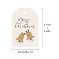 thumbnail image 2 of 100pcs Christmas DIY Tags Merry Christmas Bookmark Christmas Small Cards, 2 of 8