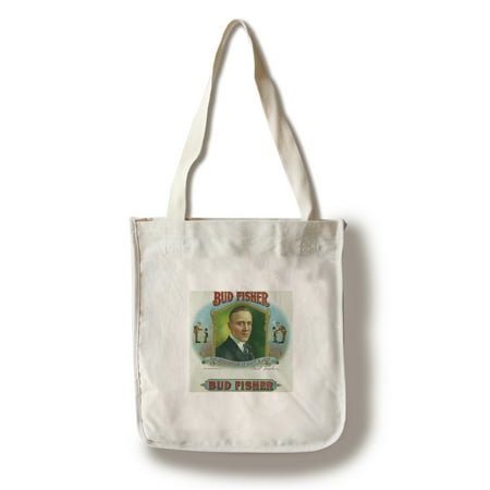 Bud Fisher Brand Cigar Inner Box Label (100% Cotton Tote Bag - Reusable)