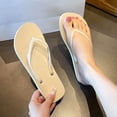 thumbnail image 2 of CAIXIA Women's Soft Flip Flops, Comfortable Thong Sandals, Lightweight Casual Slides for Beach and Pool, 2 of 9