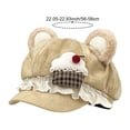 thumbnail image 2 of Slccxzc Sweet Lolita Beret Hat Women Winter Lace Berets Cute Bear Ear Beanie Cap Kawaii Hair Accessories, 2 of 7