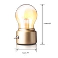 thumbnail image 1 of Lámpara de escritorio de ahorro de energía recargable por USB para mayor elegancia y comodidad Bombilla LED con interruptor de metal de estilo vintage, 1 of 8