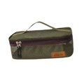 thumbnail image 3 of Bolsa portátil para guardar utensilios de camping con bolsillo de malla, fácil de transportar y viajar. Verde profundo, 3 of 9