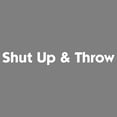 thumbnail image 3 of Disc Player Sports Shut Up &amp; Throw Vinyl Decal Sticker - Long, 3 of 3