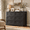 Black-6 Drawers, variant on Aiho 6-Drawer Double Dresser - Modern Wood Chest with Anti-Tip Safety, Cutout Handles & Smooth Gliding Drawers | Nursery, Kids & Bedroom Storage - White