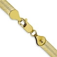 thumbnail image 6 of Auriga Fine Jewelry 10K Yellow Gold 5.5mm Silky Herringbone Chain Bracelet 7" for Women, 6 of 6