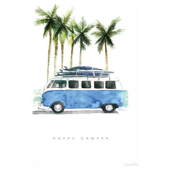 Mercedes Lopez Charro 'Surf Days II' Canvas Art