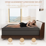 CICIMLU 12 inch Twin Mattress, Memory Foam & Spring Hybrid Medium Comfort Twin Size in a Box,Adult