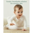 thumbnail image 3 of Baby Zipper Footie Pajamas, Supersoft Bamboo Rayon Baby Footed Pjs Boy Girl 0-3-6-9-18-24 Month Coverall Sleepers, 3 of 9