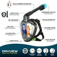 U.S. Divers Dryview FullFace Snorkeling Mask, Black L/LX
