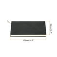 thumbnail image 2 of Uxcell A6 PU Leather Notebook Soft Cover with 100 Sheets 80 Gsm Thick Lined Paper Black 2 Pack, 2 of 5