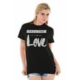 thumbnail image 5 of Falling in Love Romantic Cute Trendy Women's Graphic T Shirt Tees Brisco Brands S, 5 of 5