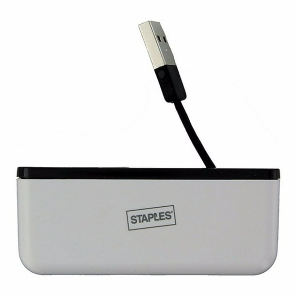 Staples USB 2.0 Travel Hub White