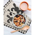 thumbnail image 3 of Black Grey Easter Kitchen Dish Towels for Drying Dishes Set of 3, Polka Dot Bunny Spring Vintage Plaid Checkered Waffle Weave Microfiber Hand Tea Bathroom Towels Quick Dry & Absorbent Towel 12x12, 3 of 7