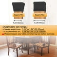 thumbnail image 3 of 16 PCS Square Chair Leg Floor Protector, Silicone Chair Leg Cover, , Mobile Table Leg pad, Furniture Leg Protectors with Felt，Protect The Floor from Scratches.1 1/2 in Black., 3 of 7