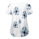 thumbnail image 3 of Puntoco, blusas con cuello en V y manga corta a la moda para mujer, blusa de bolsillo con estampado de uniforme de trabajo, tops Puntoco Puntoco-1983, 3 of 4