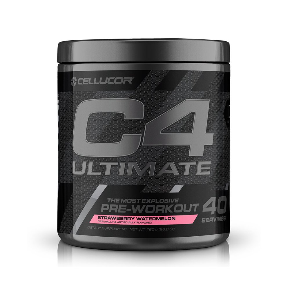 C4 Ultimate Pre Workout Powder, Strawberry Watermelon, 40 Servings