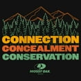 thumbnail image 2 of Girl's Mossy Oak Connection Concealment Conservation  Graphic Tee Black Medium, 2 of 4