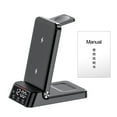 thumbnail image 1 of Wireless Charger Stand High Power Foldable Intelligent Protection Multifunctional Wide Compatibility 3-in-1 Phone Charging Dock Station with Digital Clock Office Supplies, 1 of 10