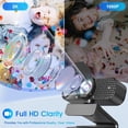 thumbnail image 6 of 2K Webcam for PC/Laptop with Noise-Canceling Mic, Privacy Cover, Wide Angle Lens, USB Plug and Play,Auto Light Correction for Streaming Meeting, 6 of 7