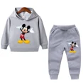 thumbnail image 3 of Conjunto de sudadera con capucha para niños, ropa para niños, ropa para bebés, suéteres casuales con capucha de Mickey, sudadera con capucha y pantalones, 2 piezas/conjunto, 2 a 14 años, 3 of 5