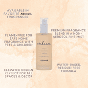 Allswell Embrace Scented Room and Linen Spray, Vanilla + Sugarcane + Almond, 3.4 Fl Oz (100mL)