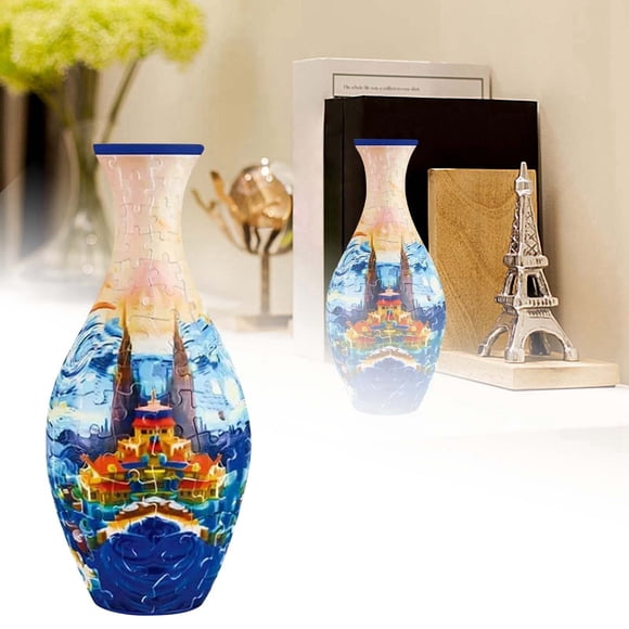 NAOJIE Vase Vintage 3d Casse-Tête -160 Pcs Vase à Fleurs Unique pour la Saint-Valentin(B),Vase Casse-Tête,Vase Casse-Tête 3d,Vase Casse-Tête pour Adultes