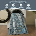 thumbnail image 4 of SIXHOME 8'x10' Abstract Area Rugs Modern Soft Washable Rug Neutral Non-Slip Indoor Rug for Living Room Bedroom Dining Room Office Lightweight Foldable Carpet Ideal for High Traffic Areas Blue, 4 of 7