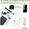 thumbnail image 4 of Linterna de camping portátil, luz solar LED recargable por USB, potente lámpara de emergencia para iluminación exterior., 4 of 5