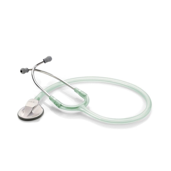 ADC Adscope 615 Platinum Sculpted Clinician Stethoscope with Tunable AFD Technology, Lifetime Warranty, Sea Glass