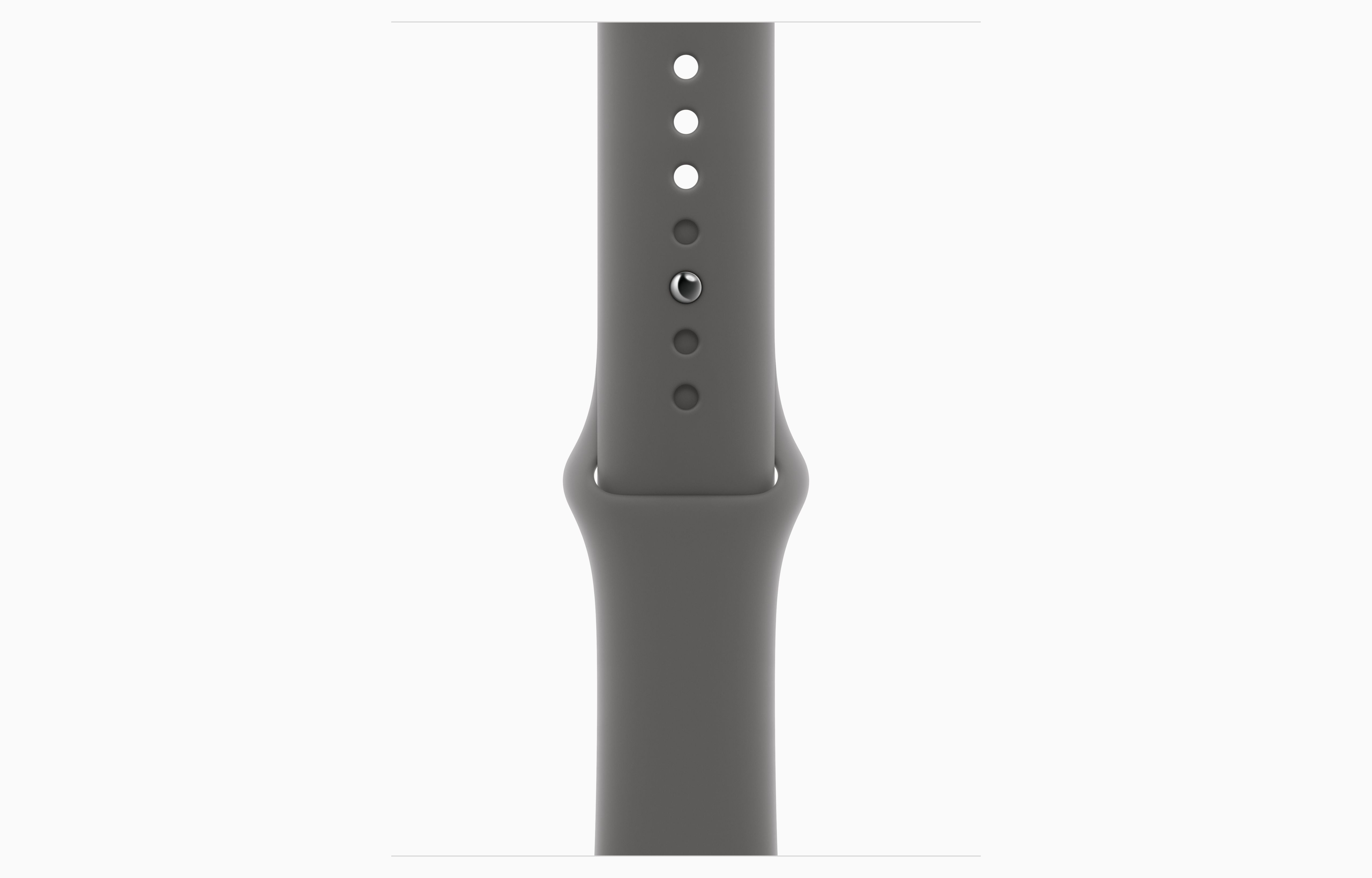 Apple Watch Series 11 GPS + Cellular 42mm Natural Titanium Case with Stone Gray Sport Band