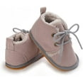 thumbnail image 4 of Infant Baby Girls Boys Booties Winter Newborn Warm Fur Lining Non-slip Soft Rubber Sole Newborn First Toddler Boots., 4 of 7