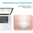 thumbnail image 6 of Rose Gold Square Mouse Pad 9.5" x 7.9", Pink Wireless Mouse Notebooks Desktop Computers Office Supplies with Non-Slip Rubber Base Mouse Pad for Gaming, Working, Studying, 6 of 6